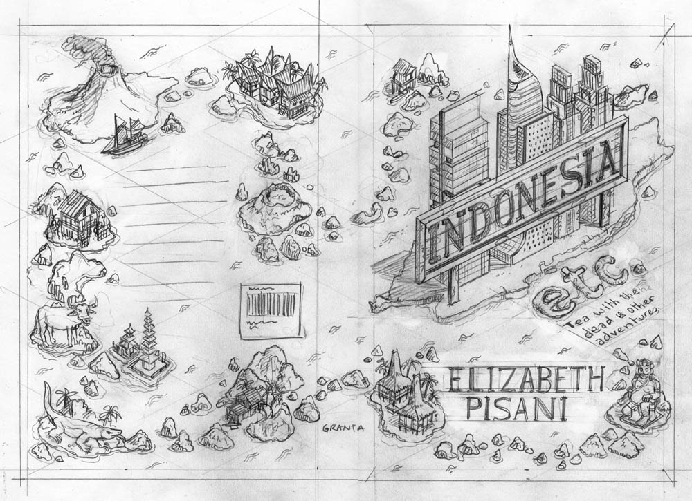 Concept sketches for a book cover