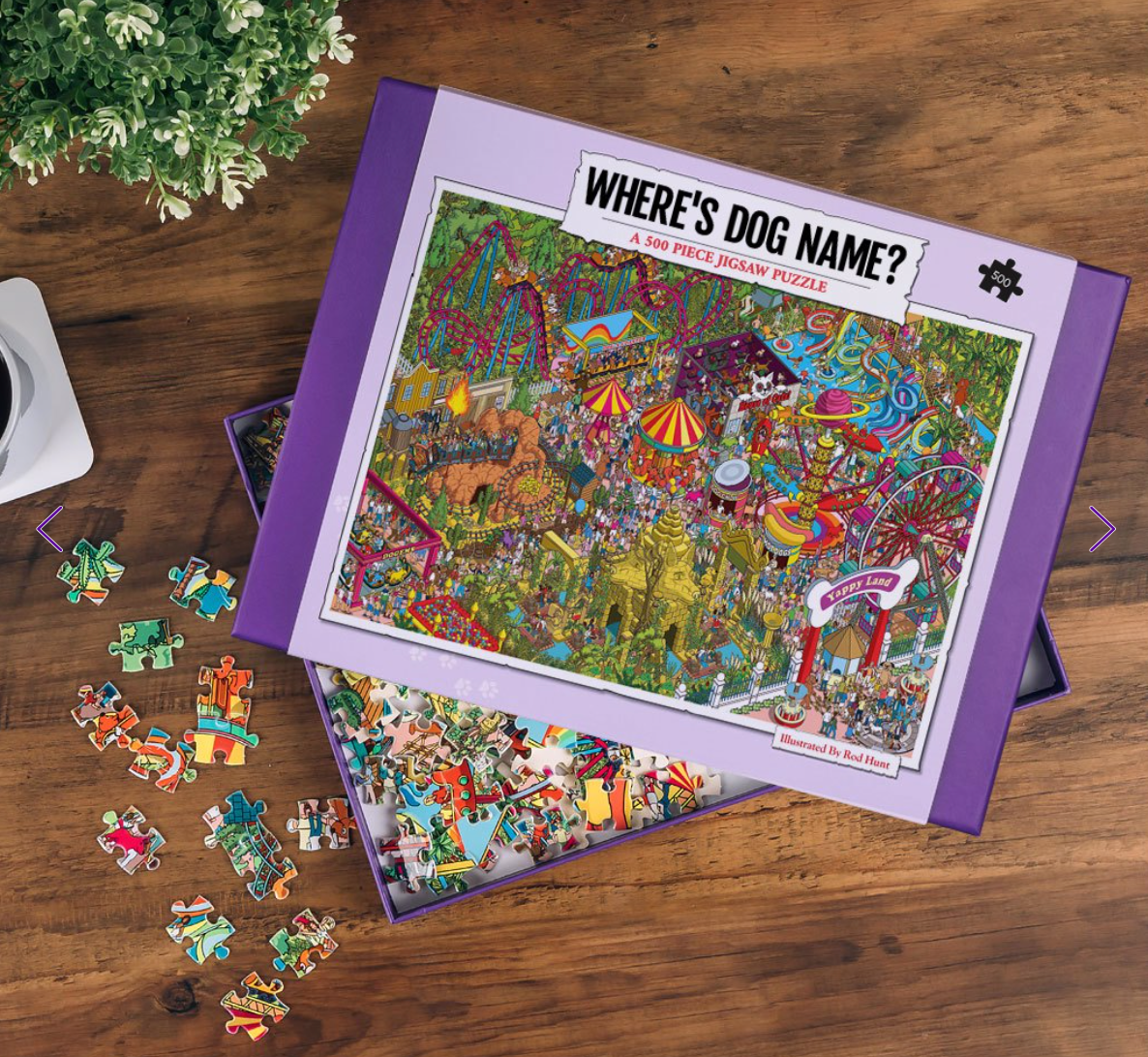 Yappy.com Where's Your Dog? Personalised Jigsaw Puzzle Licensed Art 