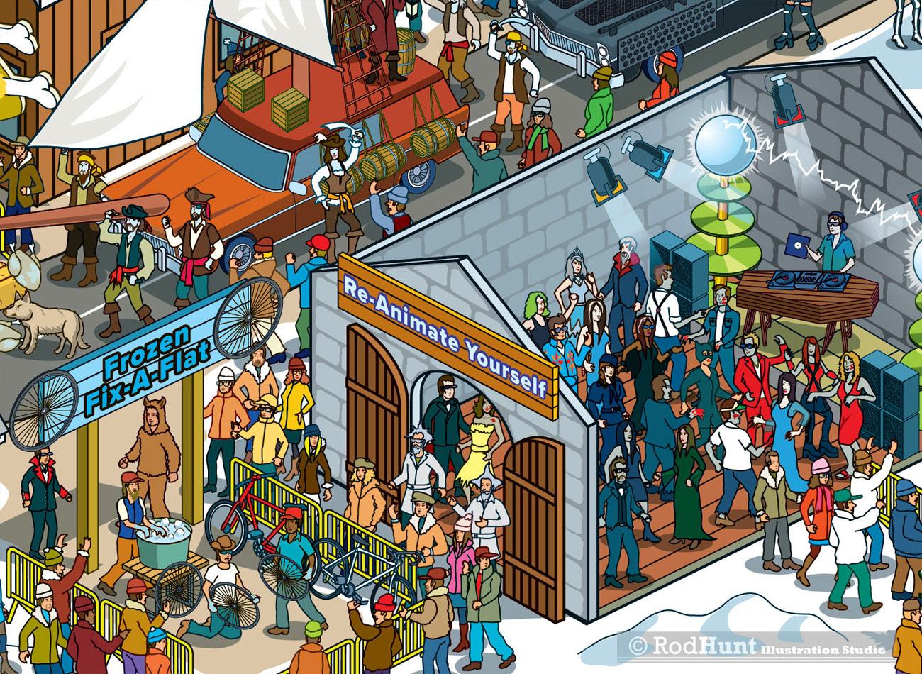 Event Map illustrator - Music Festivals