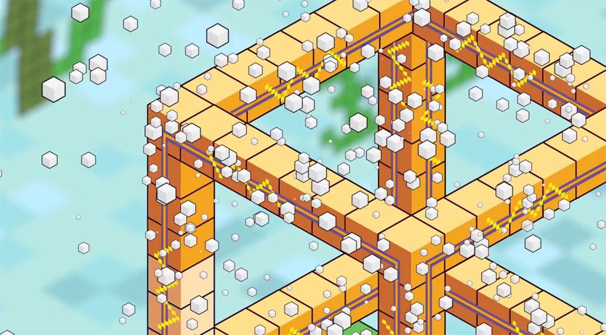 Illustrated Information Graphics Animated Advertisement for Minecraft