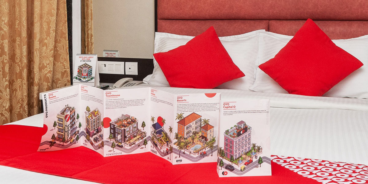 OYO Rooms Hotel Services Booklet Illustration