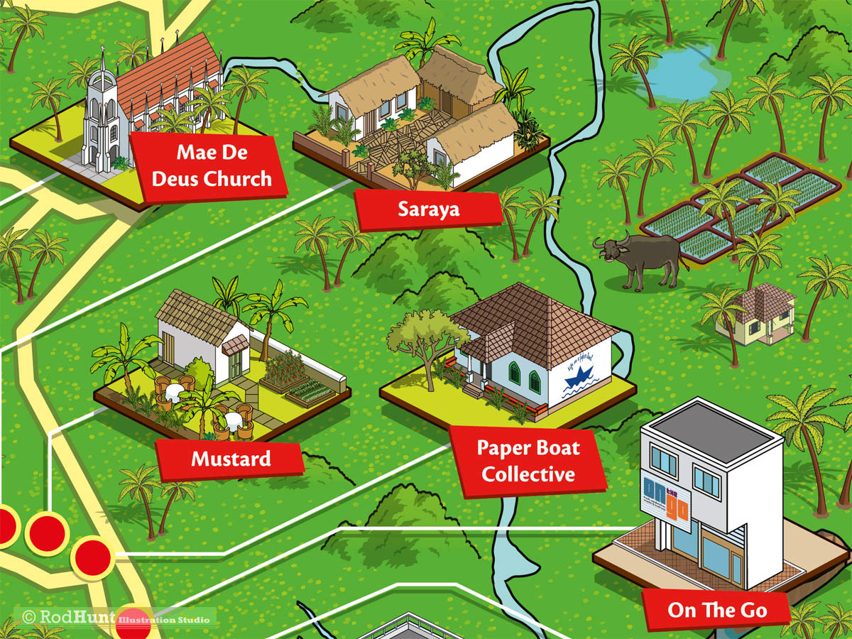 Maps for museums, castles & visitor attractions in Goa