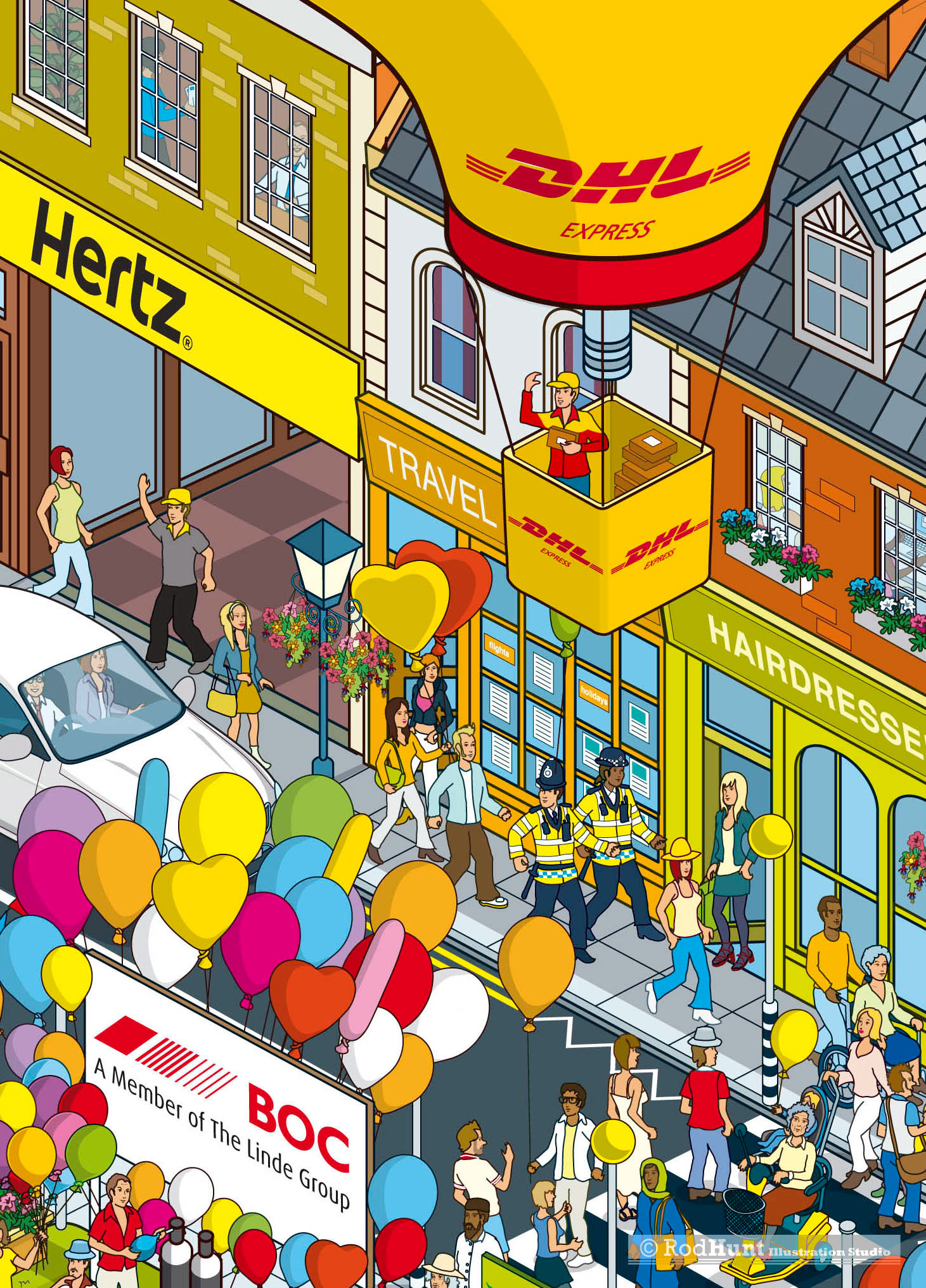 Isometric Illustration - Marketing Campaign for Business Brands