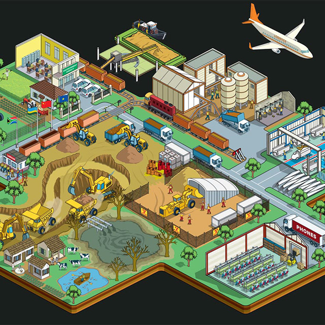Rod Hunt Detailed Isometric Illustrations & Illustrated Maps