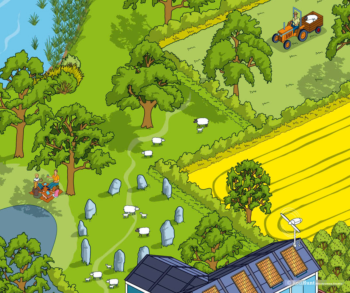 Isometric Natural Environment Illustration