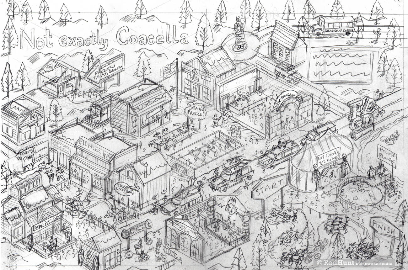 Illustration pencil rough