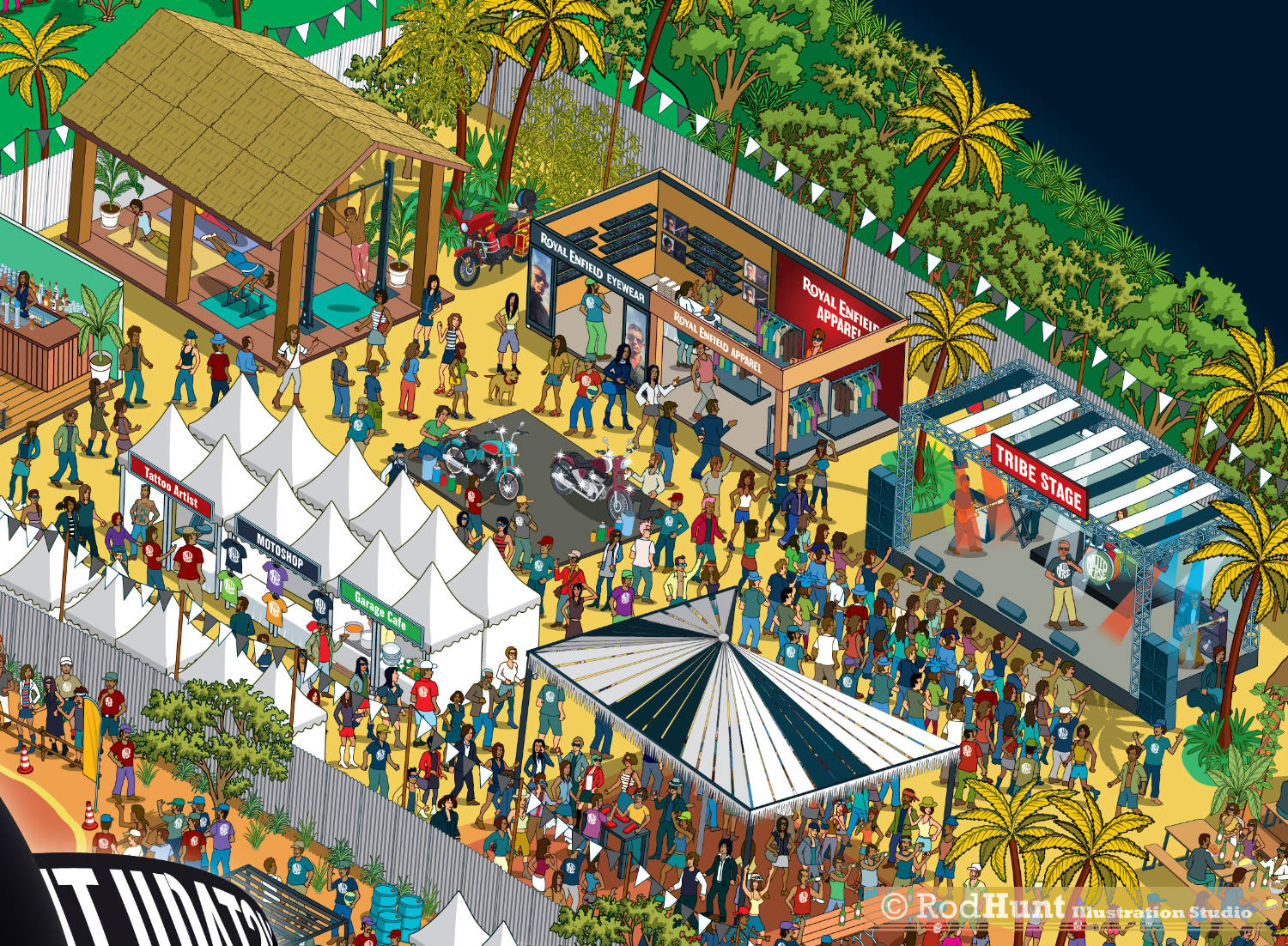 Music illustration of music festival 