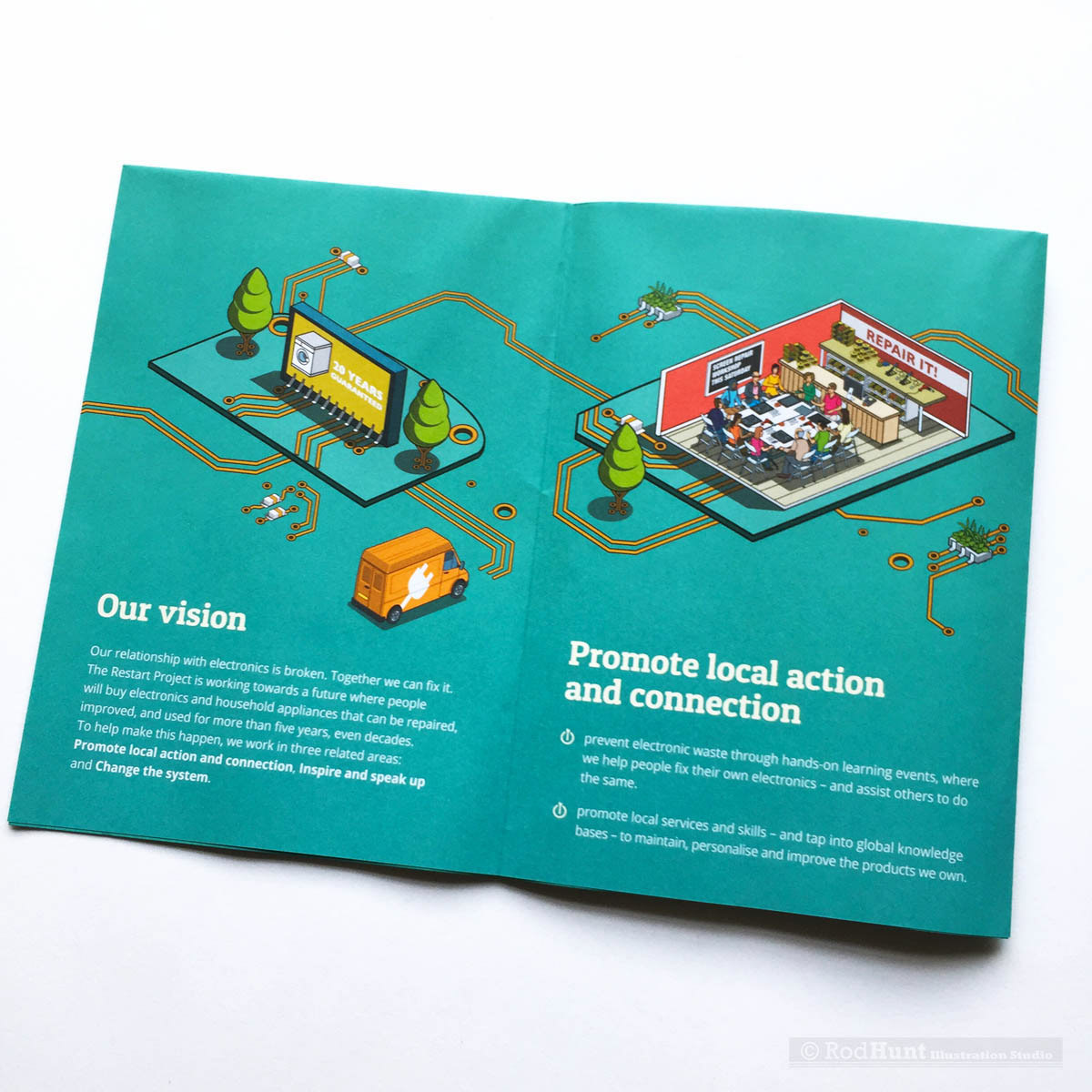 Infographic Illustrator - Educational Marketing illustrations for charity non-profit
