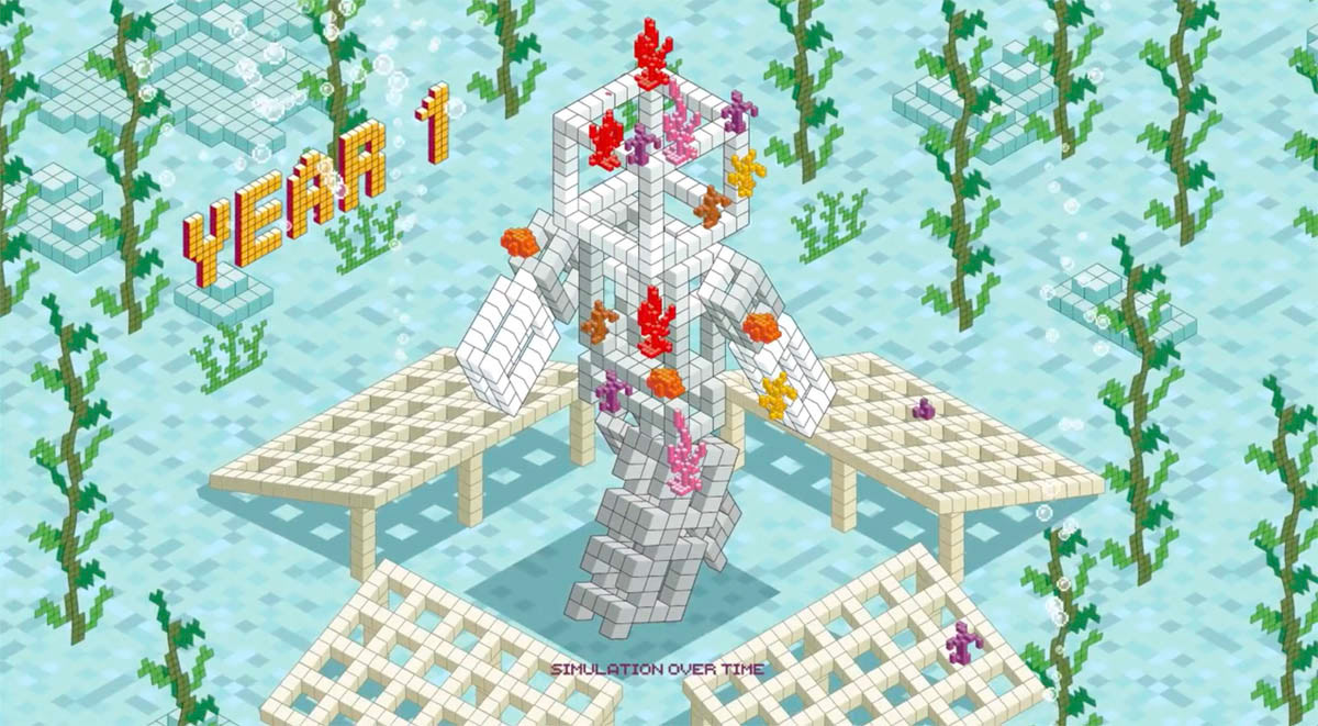 Infographics Illustration Motion Graphics - Minecraft Coral Crafters