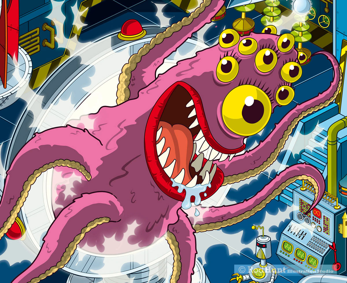 Monster illustration from Dexter's Laboratory - Cartoon Network 20th Birthday Exhibition Book