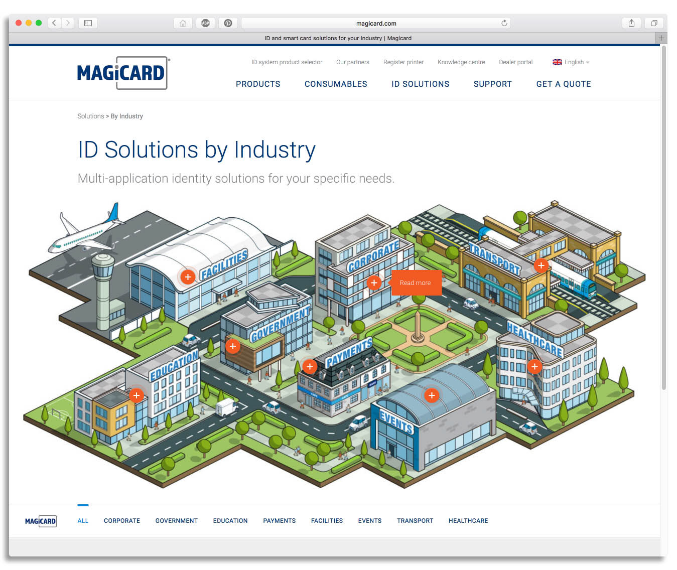 Business website illustrations