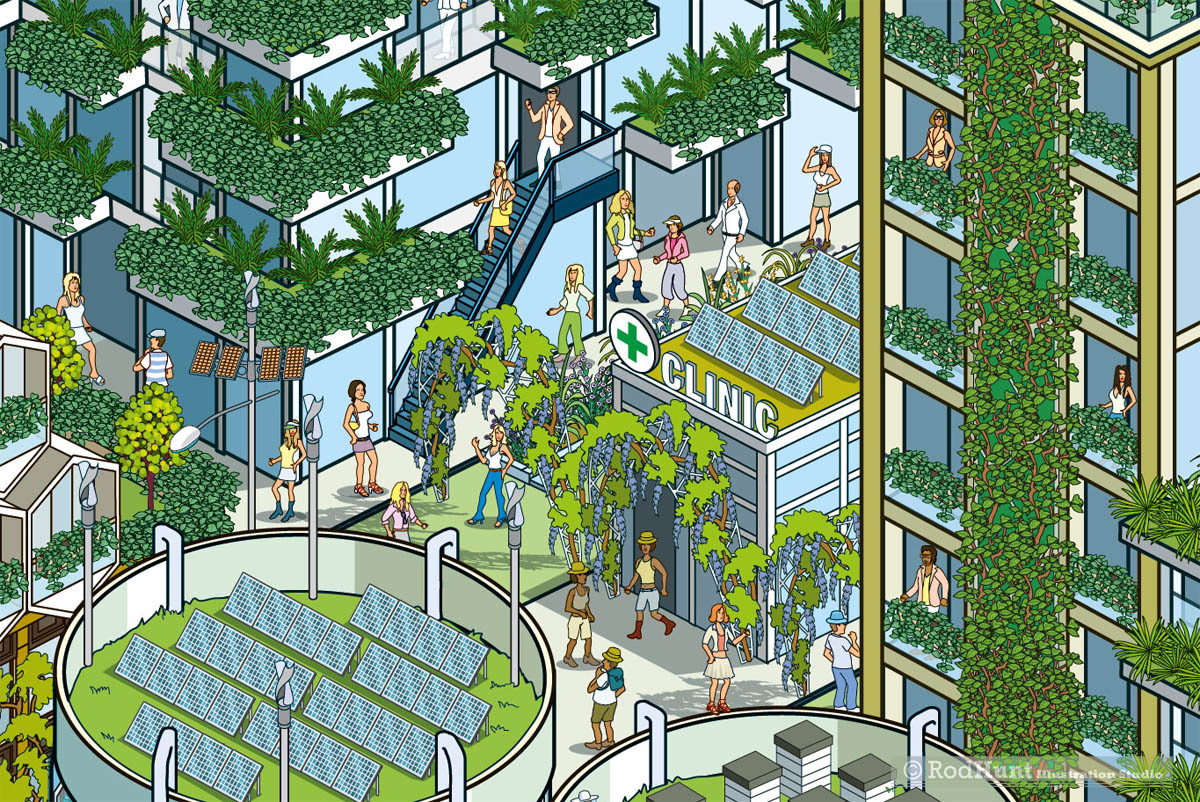 Urban Planning and Architecture Visualisation for Future Sustainable Green City