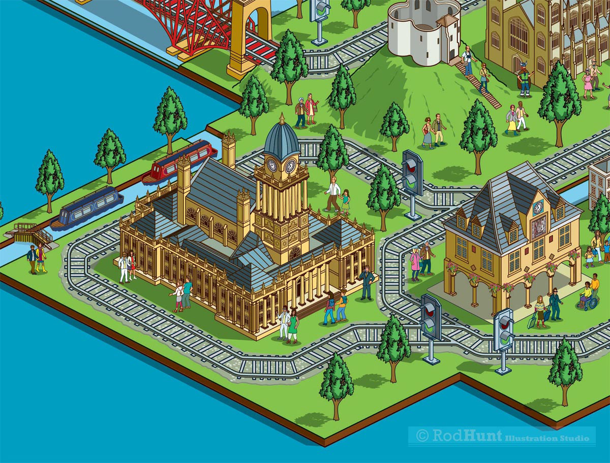 Uk Landmark Architecture Illustrations