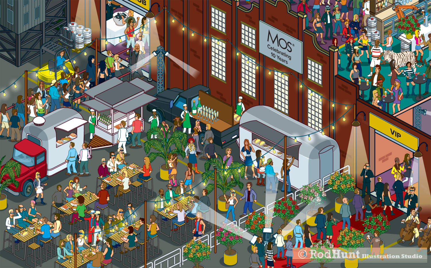 Food Truck search and find illustration 