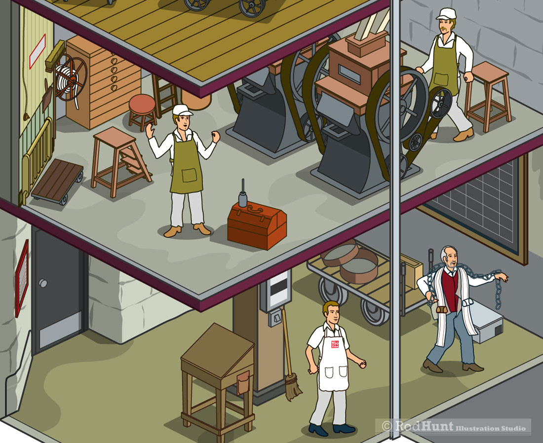 Illustrations for Museum and exhibitions 