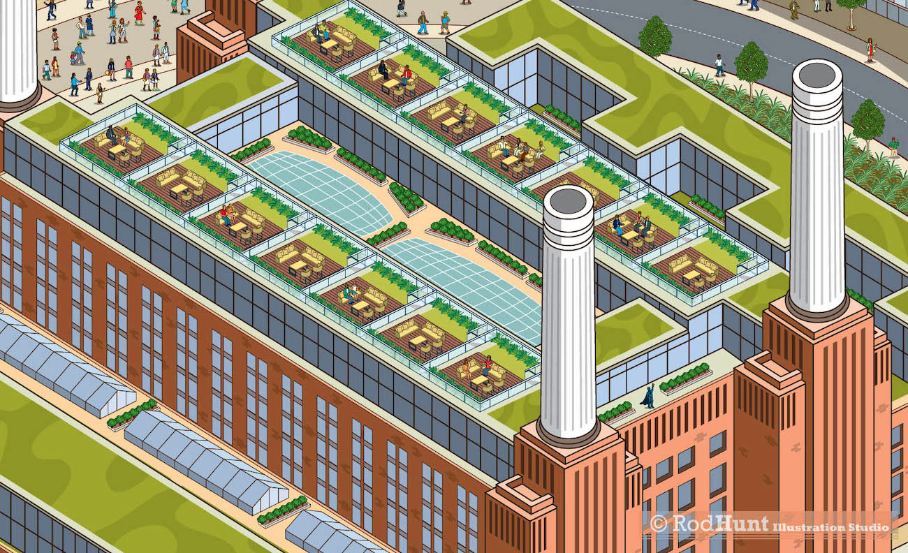 Rod Hunt Detailed Isometric Illustrations & Illustrated Maps