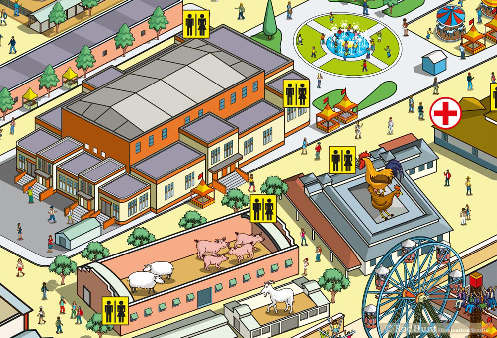 Map Art for Large Entertainment Events