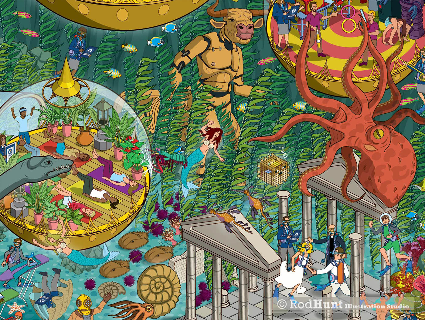 Giant Octopus illustration - Guinness World Records 2024