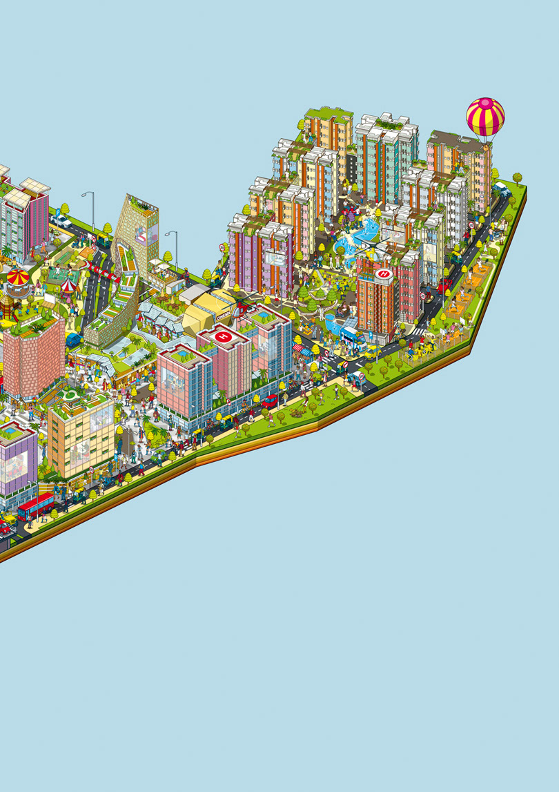 Illustrated 3D Maps for Property Development and the construction industry