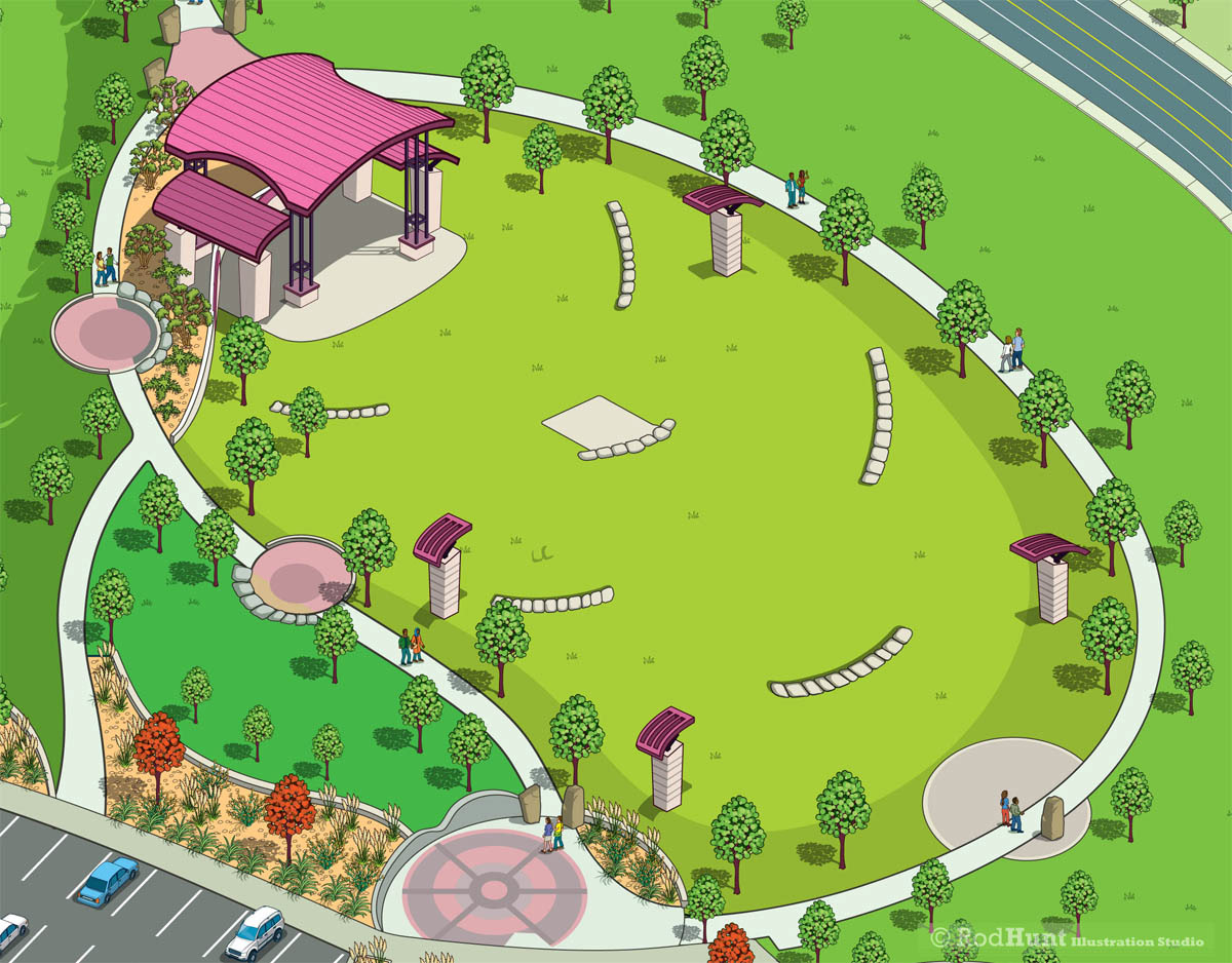 Music Venue Map illustration