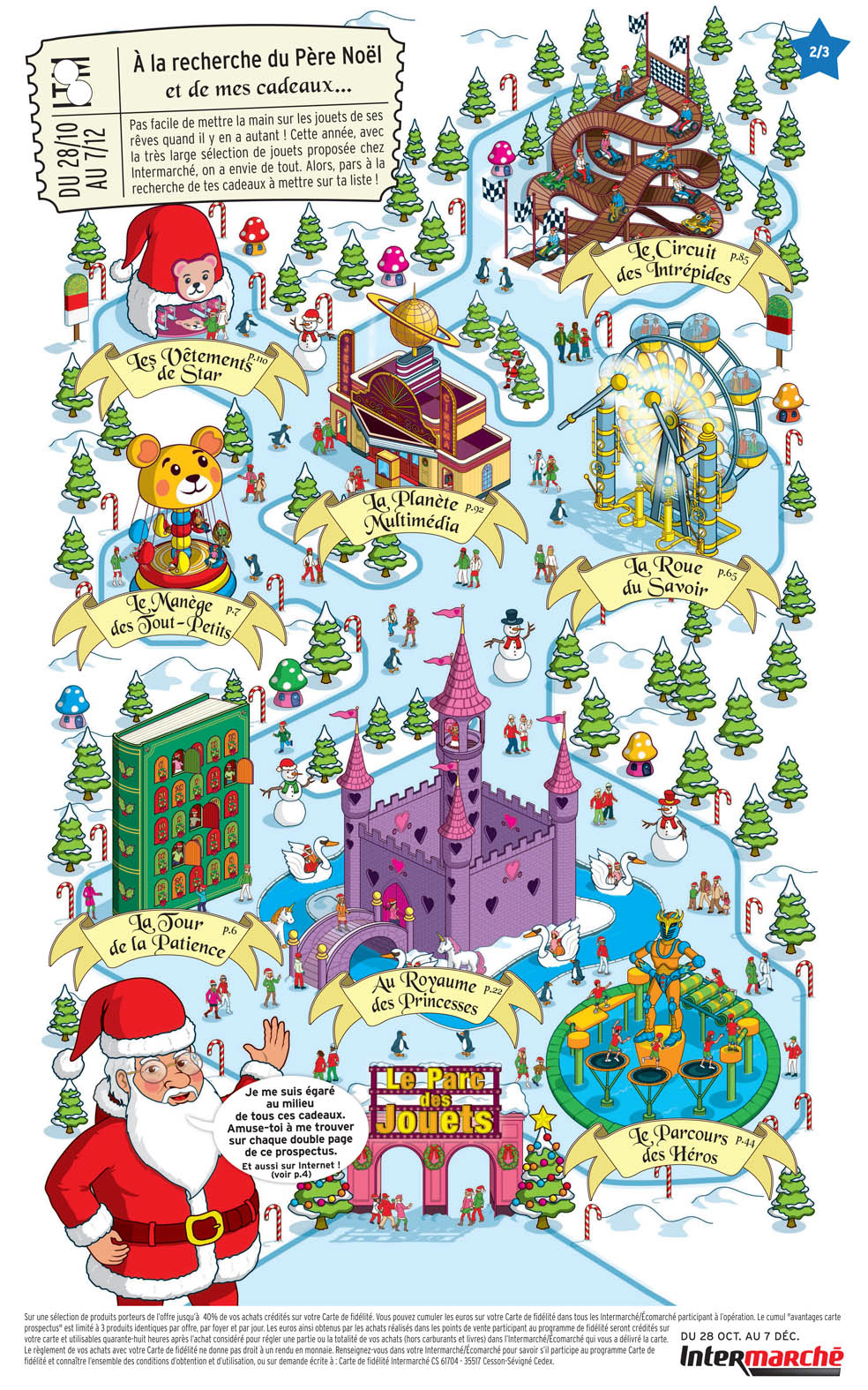 Christmas fair and event map illustrations