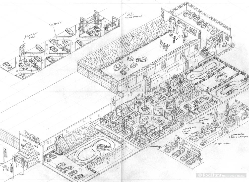 Original Concept Sketch for Live Event Map
