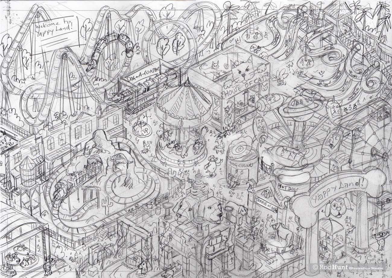 Rough Drawing for children's book illustration