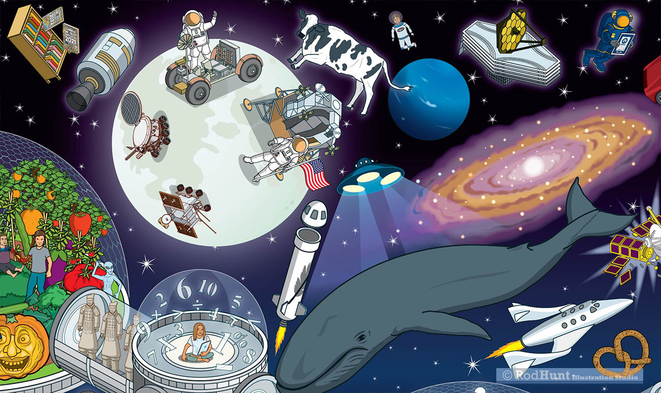 Space Illustration by Rod Hunt