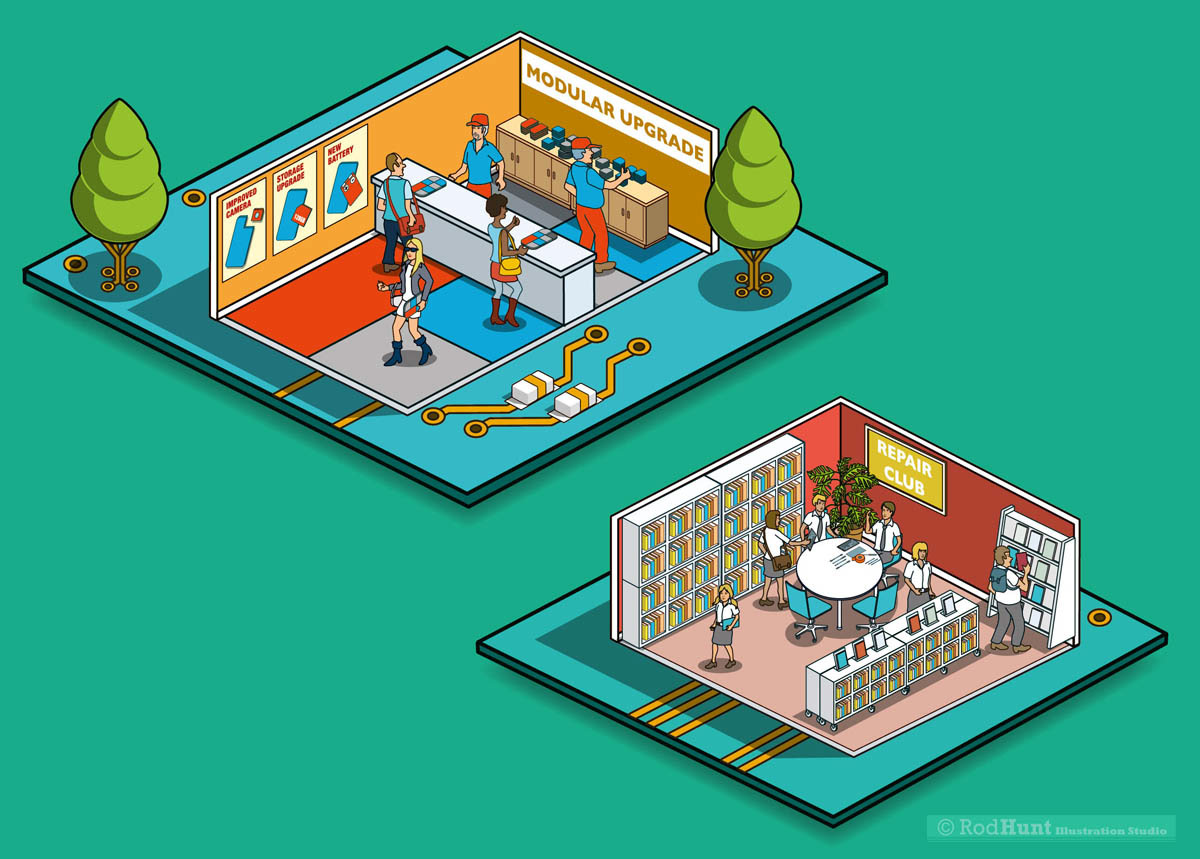 Pixel art for information graphics