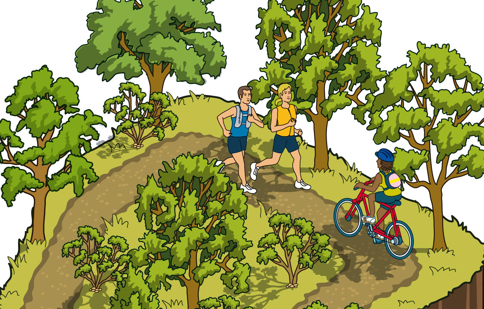 Pixel Art illustration commissioned for editorial article in a running and sport magazine