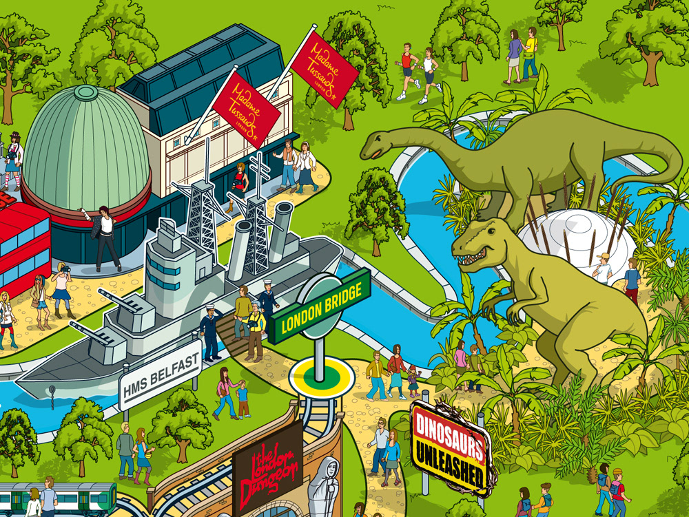 London  Tourist Attraction Map