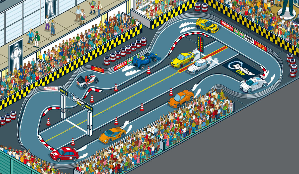 Exhibition and Convention centre map Illustration
