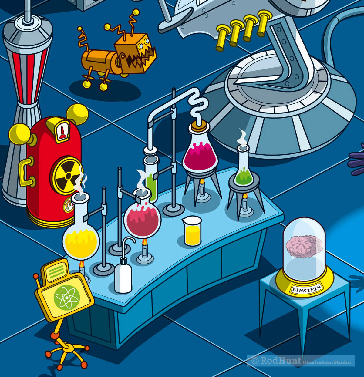 Retro Illustration - Dexter's Laboratory - Cartoon Network