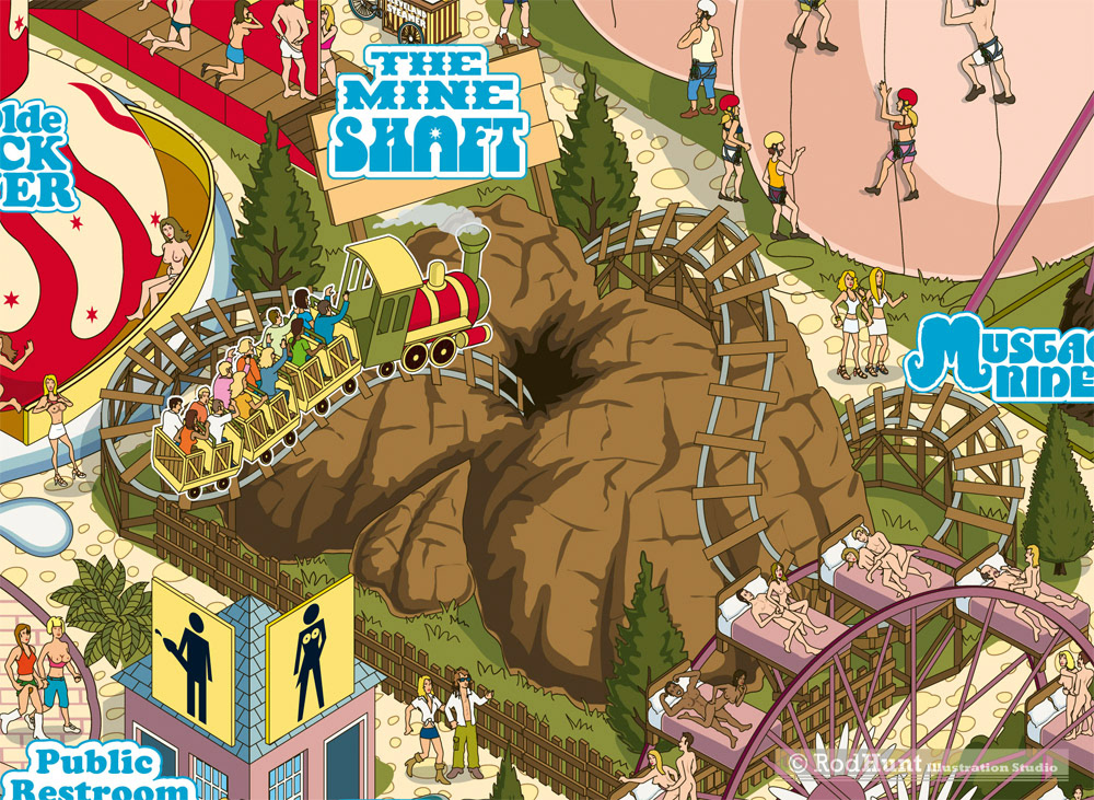 Healthcare and public health illustrations for a viral ad campaign