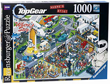 Official Licensed BBC Top Gear Where's Stig? Jigsaw Puzzle by Ravensburger -illustrated by Rod Hunt