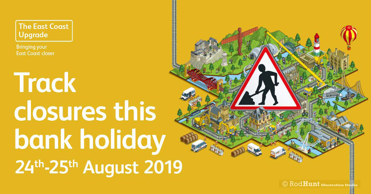 Public Transport Railway Advertising Campaign Illustrator