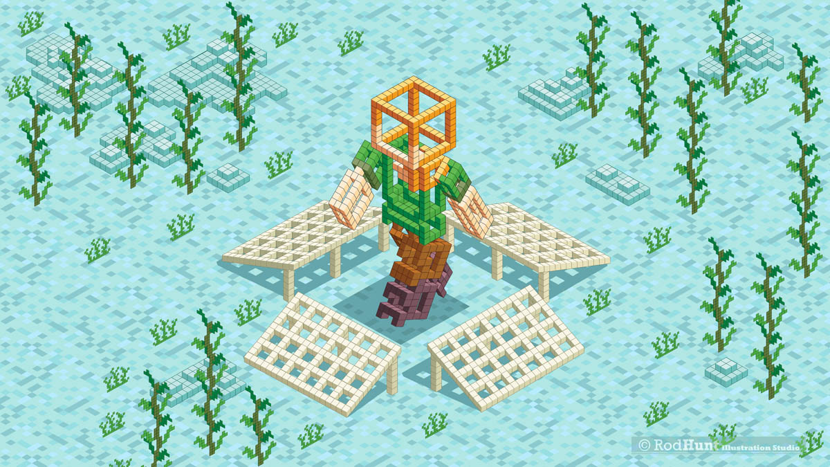 Pixel Art Animation Minecraft Advertising Campaign