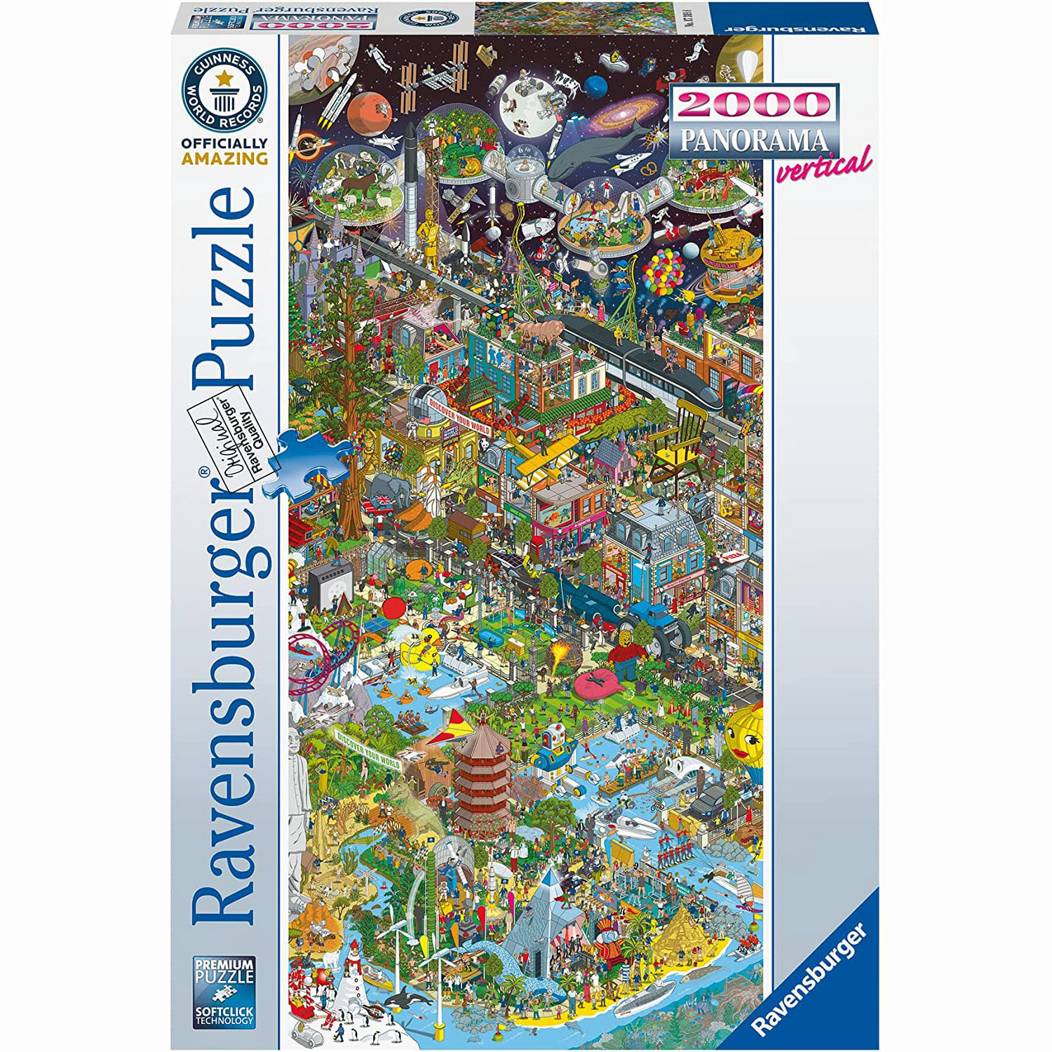 Official Licensed Guinness World Records Jigsaw Puzzle by Ravensburger - illustrated by Rod Hunt
