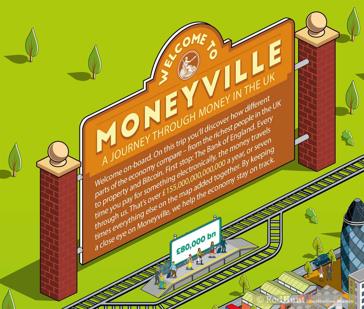 Information Graphics Illustrator - The UK economy infographic for The Bank of England Education Programme