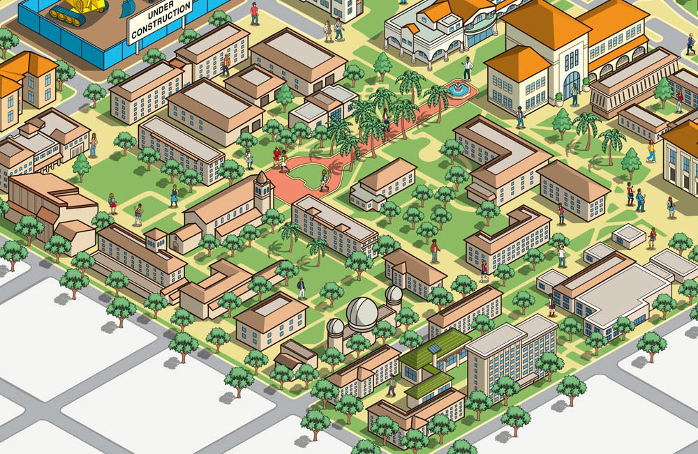 Map commissioned by DJ Stout at Pentagram 