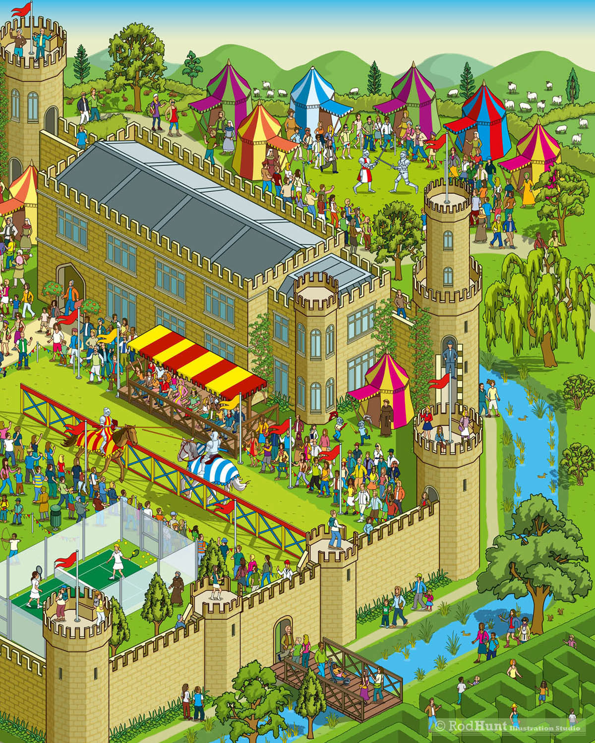 Detailed Isometric Illustration & Illustrated Maps by Rod Hunt - Daily ...