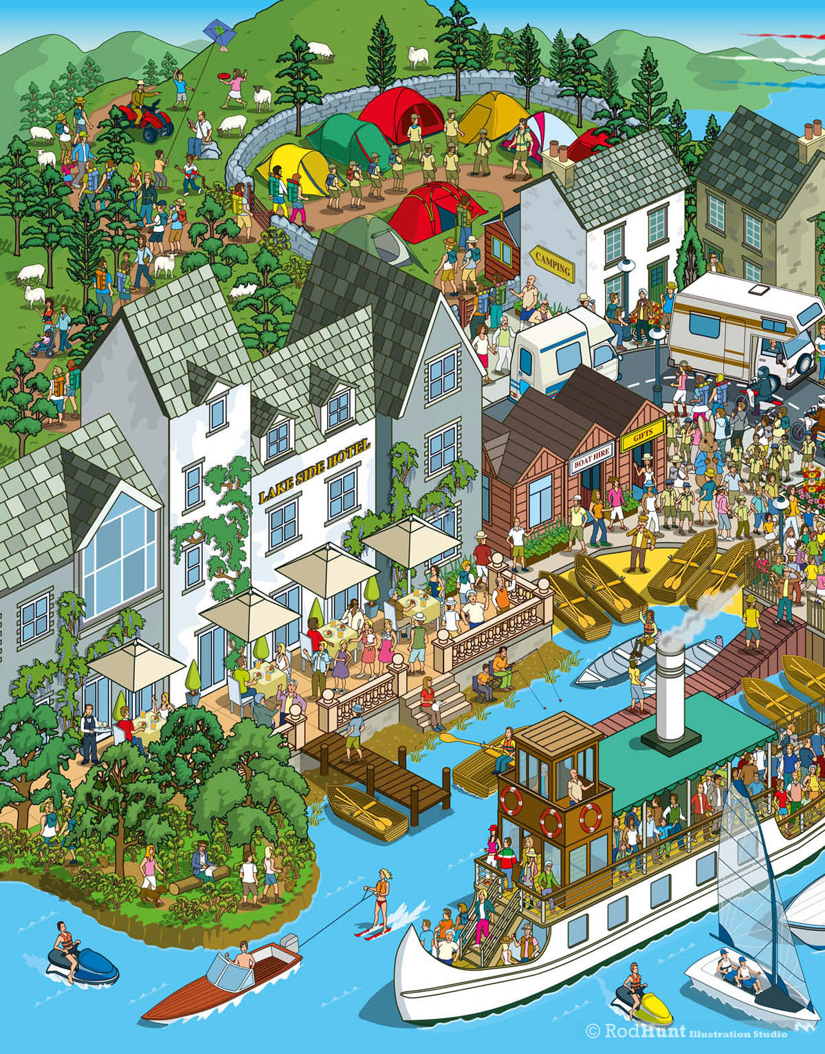 Lake District Puzzle Illustrations