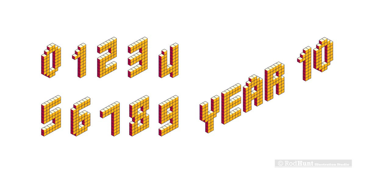 Isometric Typography and Lettering for Animation Project