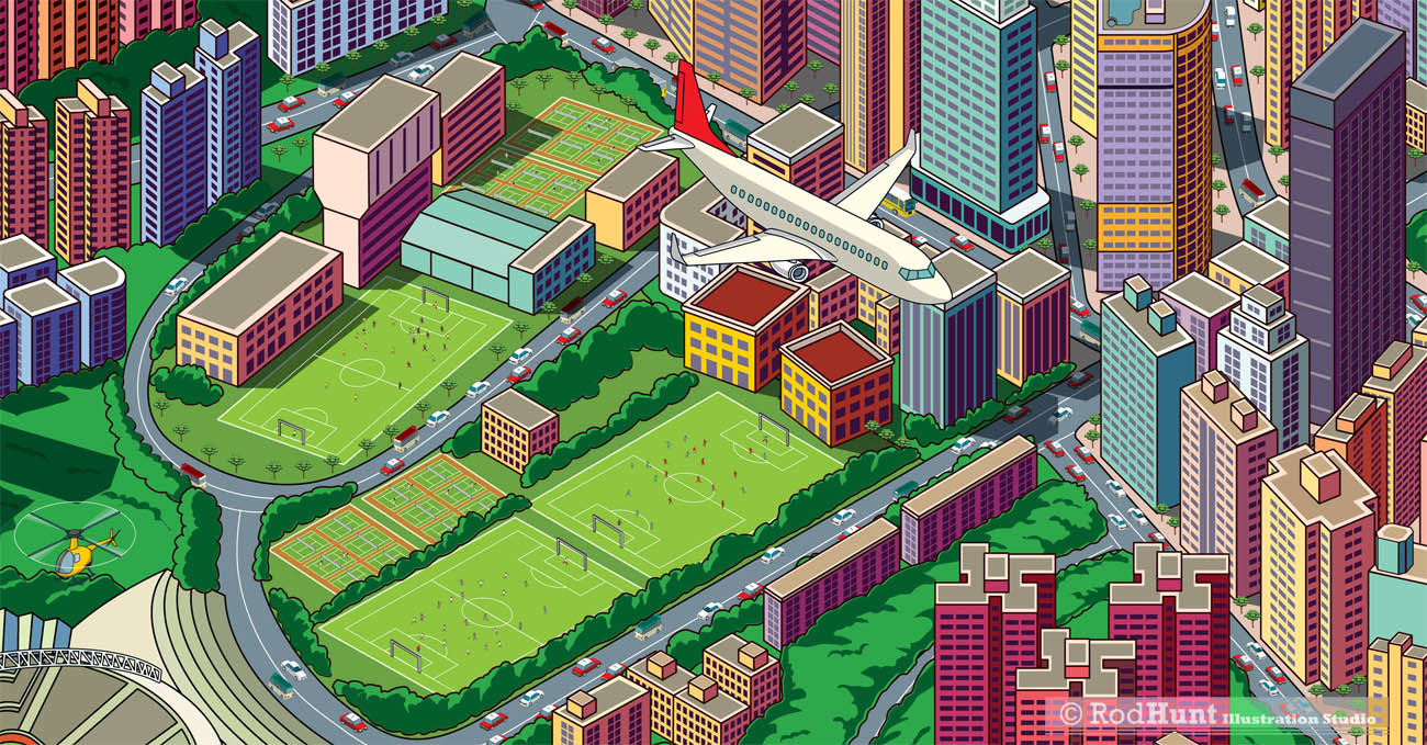 Isometric City Animation 