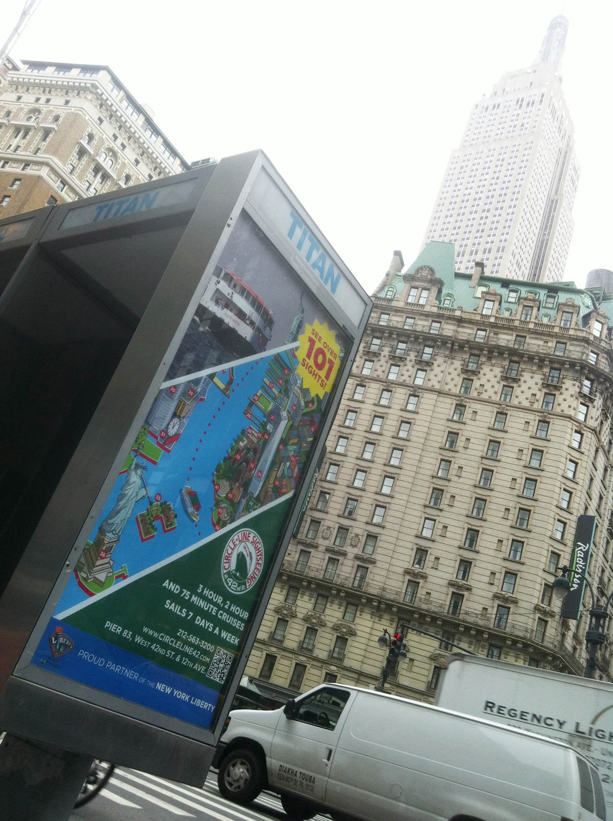 New York City Map Illustration  used in an advertising campaign poster across NYC & Manhattan 