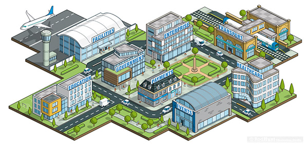 Detailed Isometric Illustration & Illustrated Maps by Rod Hunt ...