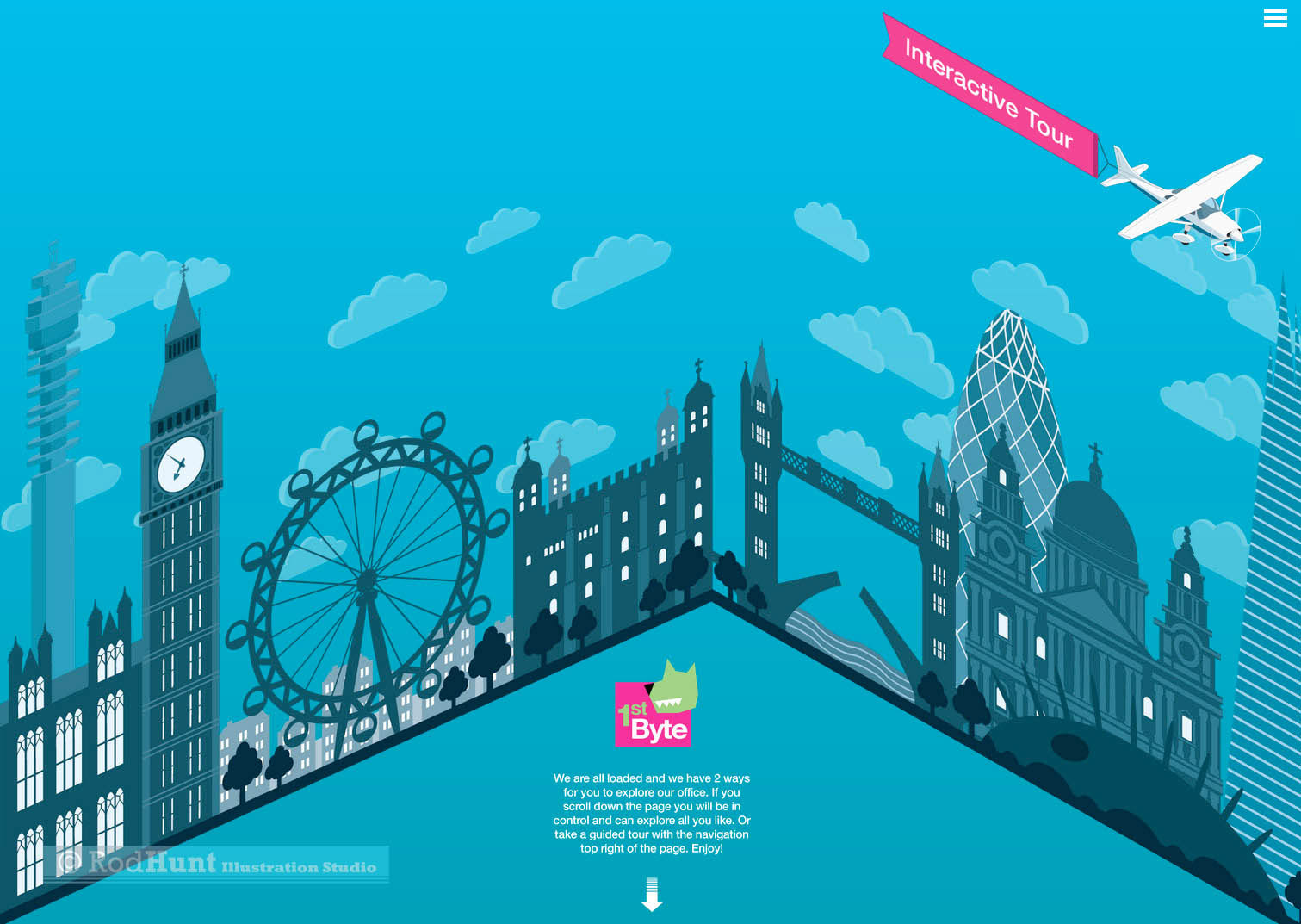 London Isometric flat cityscape illustration