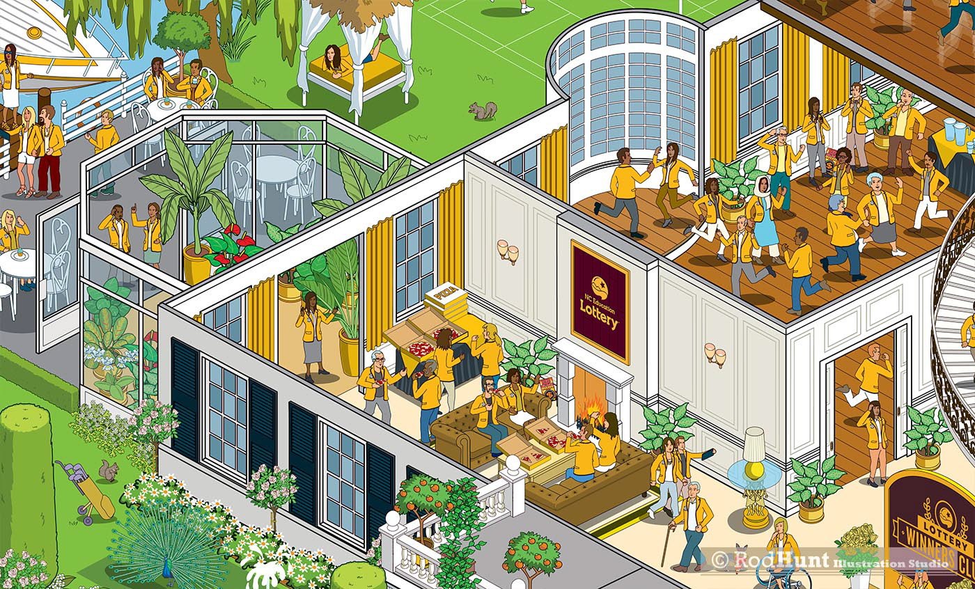 Illustrated Detailed Seek and find game 