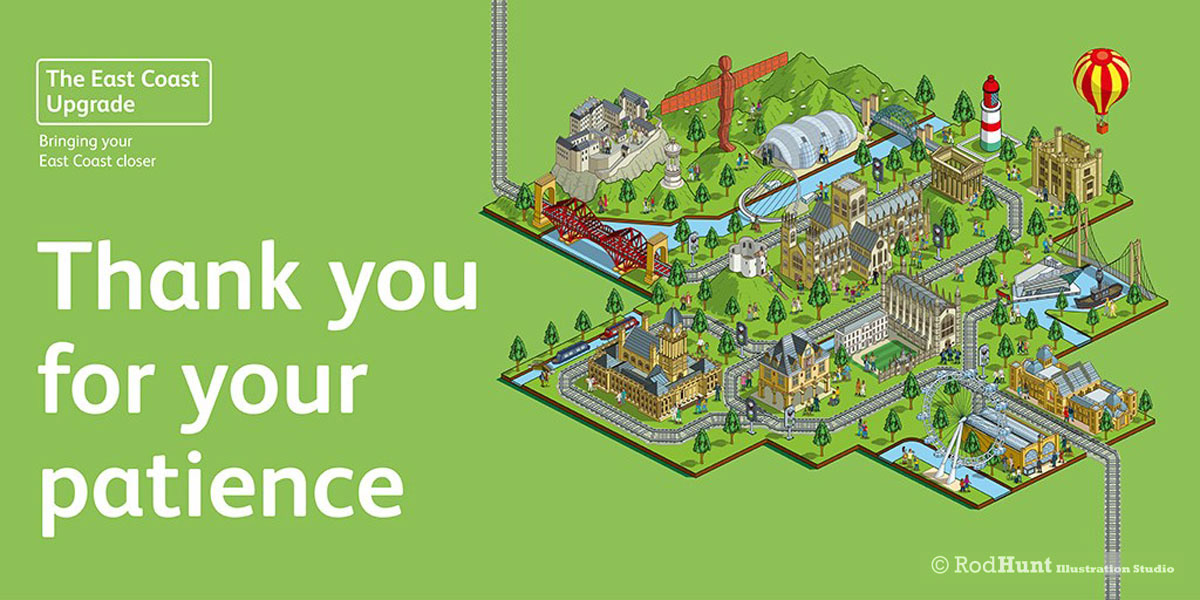Transport Maps Advertising Campaign Illustration