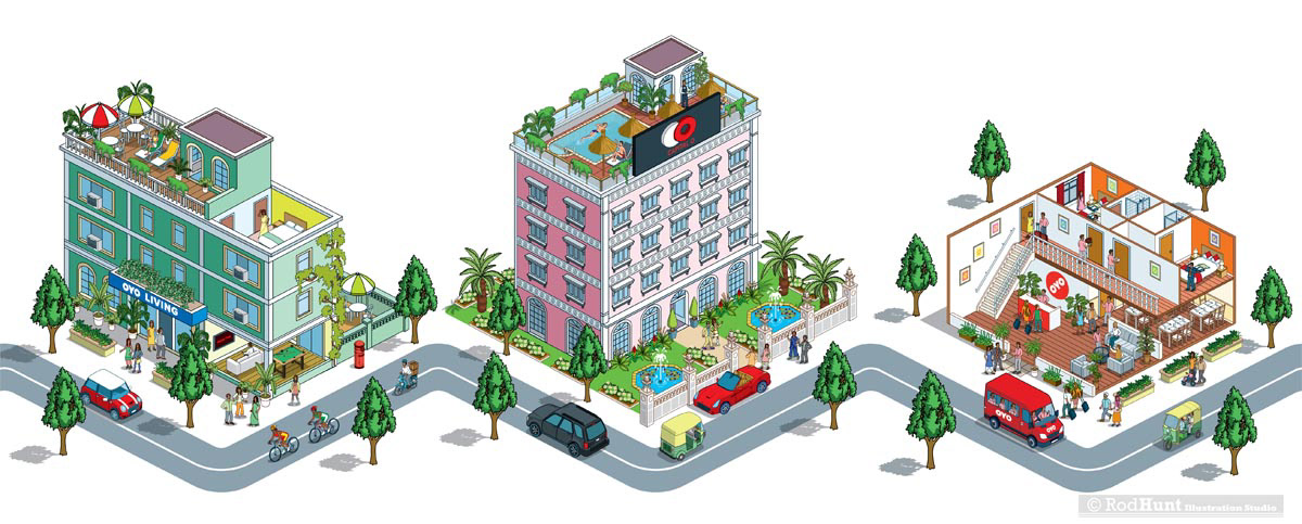 Cutaway Building Illustrations